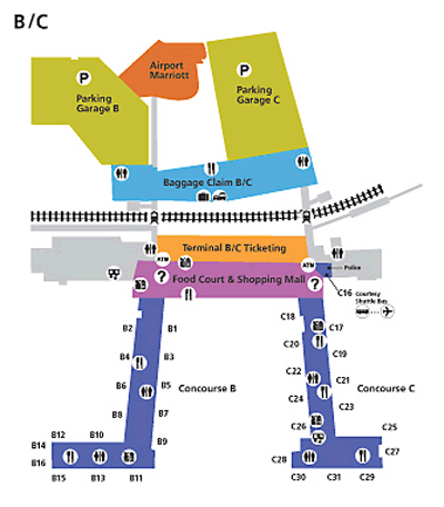 Terminals B & C